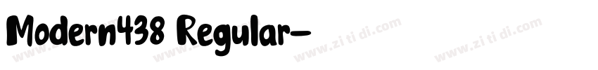 Modern438 Regular字体转换